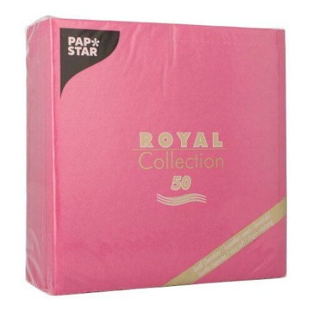 Салфетка 1/4 40x40см ROYAL Collection фуксия, 50шт