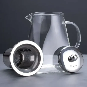 Чайник 850мл с квадратным дном Квадро стекло