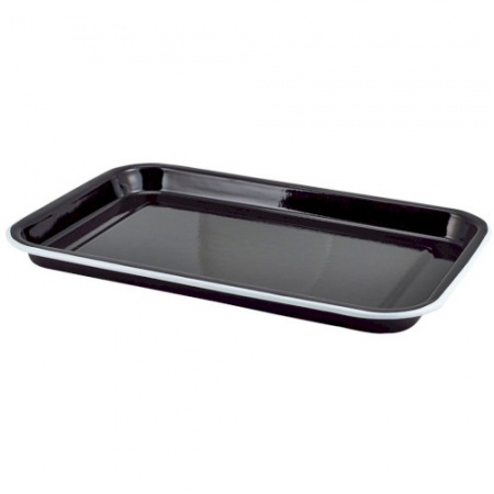 Поднос сервировочный 33.5x23.5x2.2см Black / White - GenWare