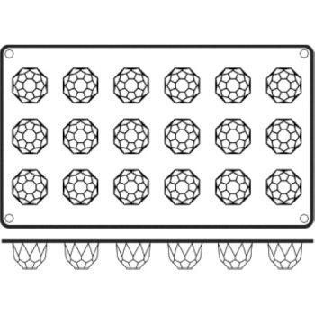 Форма "Бриллиант" 18 выемок Ø35x23мм