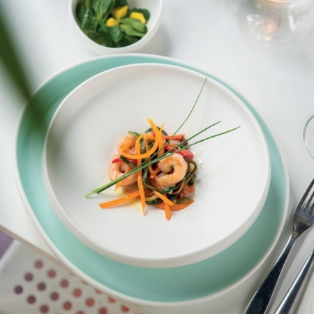 Тарелка глубокая Ø23.5x(h)6см NINFA белая