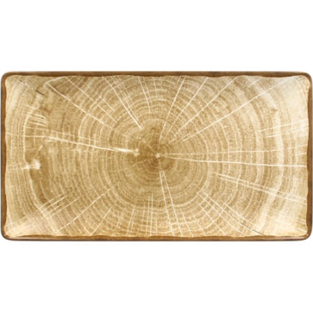 Тарелка прямоугольная 34x18см WOODART Moss green