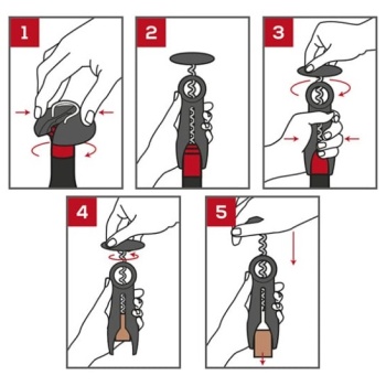 Штопор SALMA Basalt с обрезателем фольги