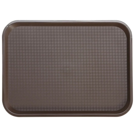 Поднос текстурная поверхность 41.5x30.5см коричневый