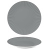Тарелка плоская Ø27cм RIBBY графит