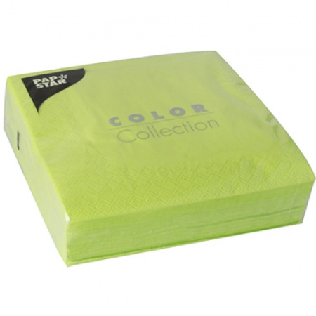 Салфетка 1сл 33x33см COLOR Collection лаймовая, 50шт