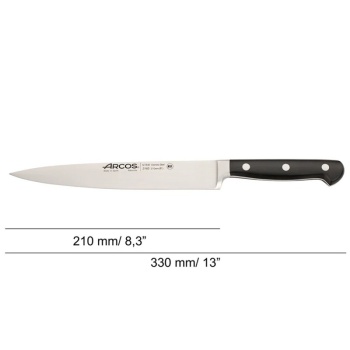 Нож филейный 21см черный CLASSIC PRO