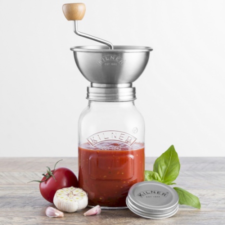 Банка с ручной мельницей для приготовления соуса Kilner