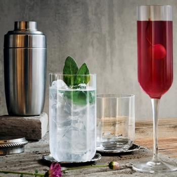 Набор стаканов для виски 350мл JAZZ Rocks Whisky, 4шт