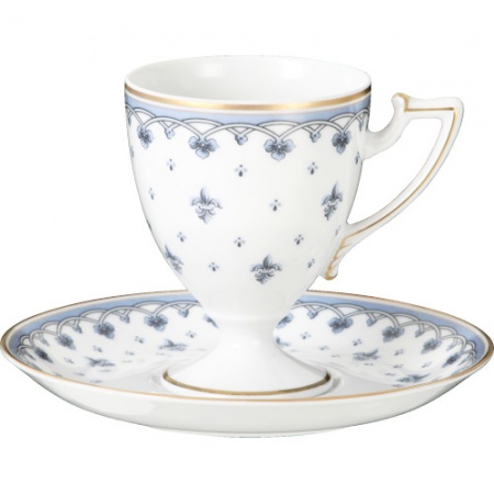 Чашка с блюдцем 210мл IPHIGENIE Blue flower