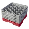 Кассета Camrack на 20 ячеек для мойки и хранения бокалов Ø9.84x25.7см Cambro красный, 2шт