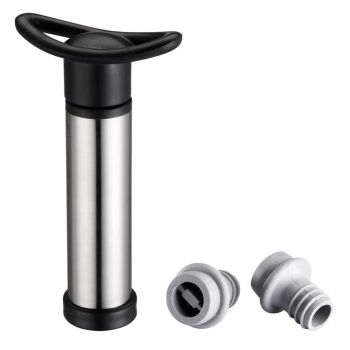 Вакуумный насос для вина Profi-Chef пластиковый хром + 2 пробки