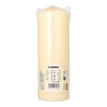 Свеча кремовая Ø7x(h)20см CREAM