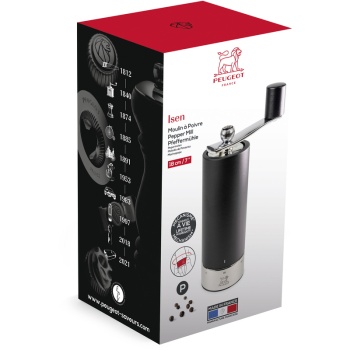 Мельница для соли ISEN u'Select Matt Black 18см