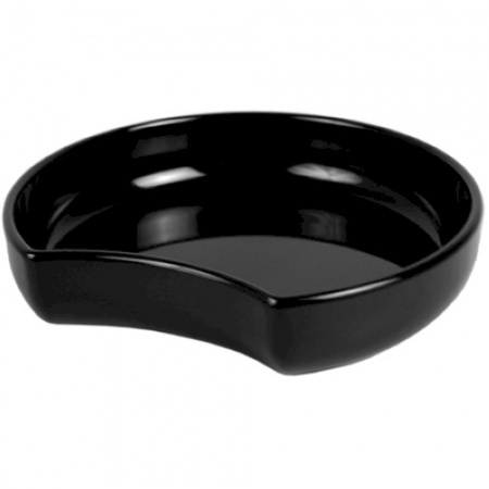 Гастроемкость 3л черная 300x278x(h)63мм в форме полумесяца