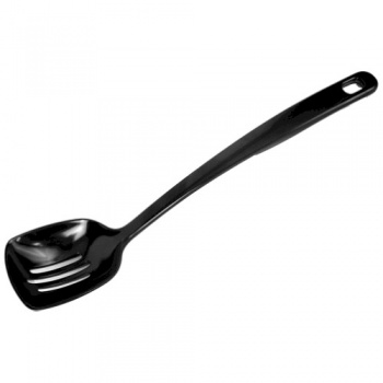 Ложка 310мм черная перфорированная