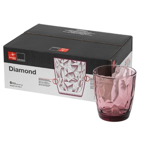 Стакан 385мл DIAMOND фиолетовый