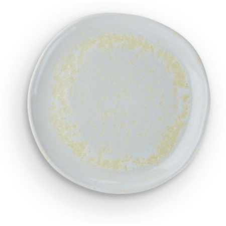 Тарелка оригинальная плоская - Seashore - 24см - Sea Sand морской песок (желтый кристал)