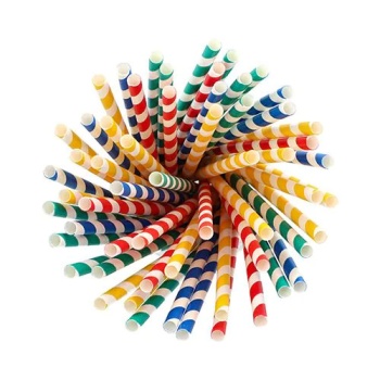 Соломка для питья Ø8x210мм Stripes, 100шт