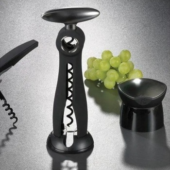 Штопор SALMA Black с обрезателем фольги