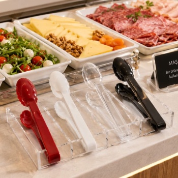 Щипцы сервировочные фестончатые 22см черные GastroPlast
