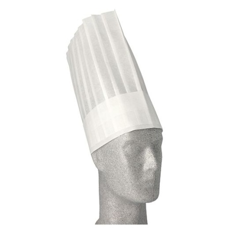 Одноразовый колпак повара Toskana 30x28см белый, 5шт