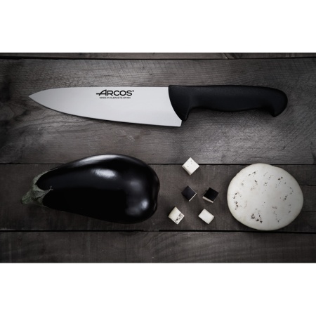 Нож поварской 20см шеф-нож 2900 черный