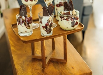 Подставка сервировочная 20x20x(h)17.5см WOOD - APS