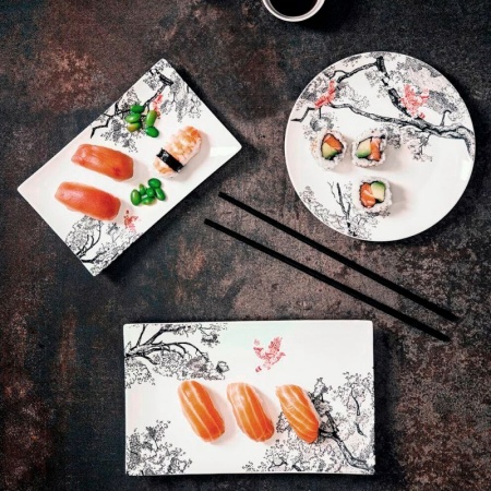 Тарелка прямоугольная 255x155x(h)25мм KERASIA