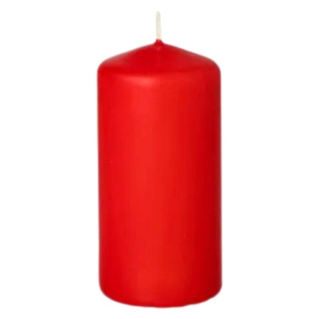 Свеча красная Ø5x(h)10см RED Pap Star