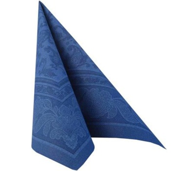 Салфетка 40x40см ROYAL Collection Ornaments темно-синяя, 50шт