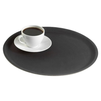 Поднос с нескользящей поверхностью Ø32см Corfu Cambro черный