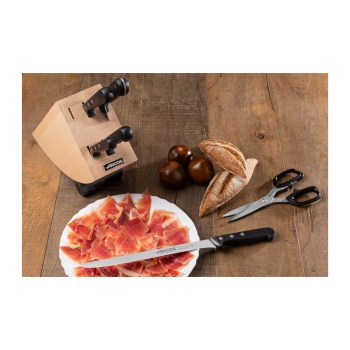 Набор кухонных ножей UNIVERSAL 5шт с ножницами на подставке