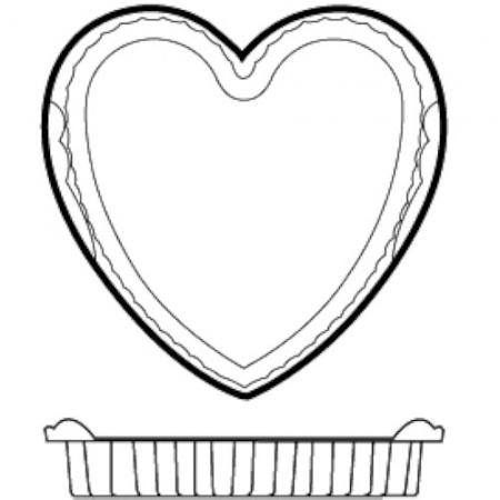 Форма "Сердце" 205x190x(h)35мм