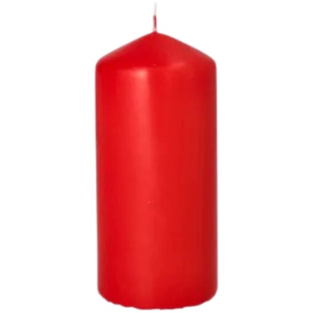 Свеча красная Ø6x(h)13см RED Pap Star
