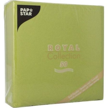 Салфетка 40x40см ROYAL Collection оливковая, 50шт