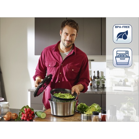 Сушилка для зелени 5.5л из нержавеющей стали