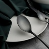Ложка столовая 21см Alessi-Black черный матовый цвет PVD покрытие
