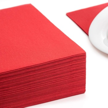 Салфетка 40x40см ROYAL Collection красная, 50шт