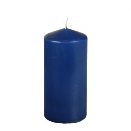 Свеча синяя Ø69мм 15см BLUE Pap Star
