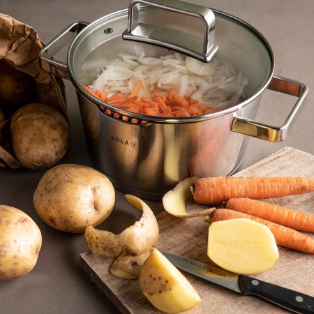 Набор посуды Diamond – 4 предмета – 3 кастрюли и сотейник