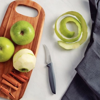 Нож для овощей и фруктов 6.8см PLENUS с изогнутым лезвием