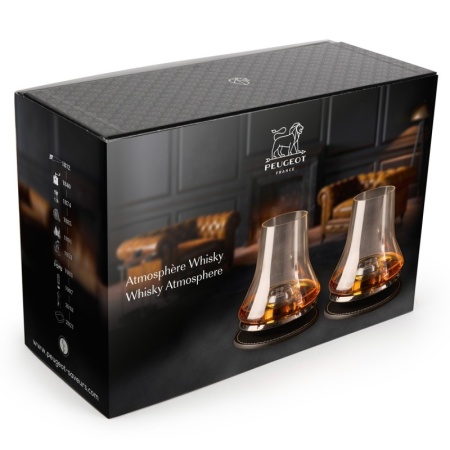 Набор стаканов для дегустации виски на охлаждающей подставке Whisky Atmosphere, 2шт