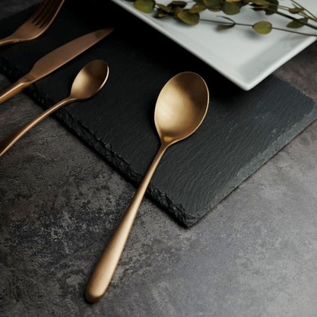 Ложка столовая 21см Alessi-Copper медный матовый цвет PVD покрытие