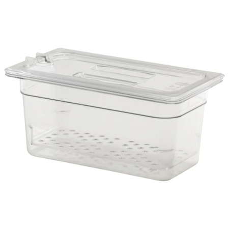 Гастроемкость перфорированная GN 1/3 32.5x17.6x12.7см Camwear прозрачная Cambro