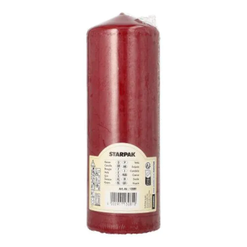 Свеча бордовая Ø7x(h)20см BORDEAUX