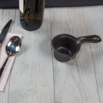 Соусник с ручкой 130мл Black RAW Stellar