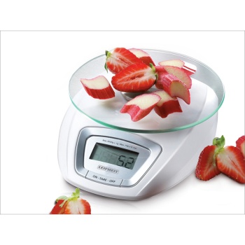 Весы кухонные электронные со стеклянной тарелкой 1гр-5кг