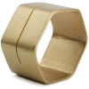 Набор колец для салфеток 5см hexagonal gold Centro, 4шт