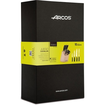 Набор кухонных ножей RIVIERA 4шт с ножницами на подставке